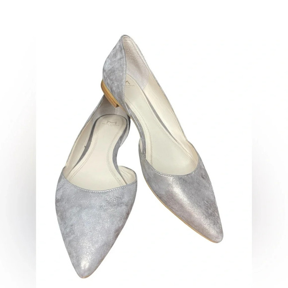 Marc Fisher Shoes - Marc Fisher LTD Women's d'Orsay
Sunny Suede Pointed Flats
Metallic Silver sz 8 M